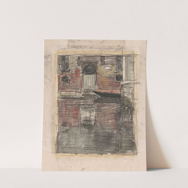 Reflections,Venetian Canal by Eugène Vail