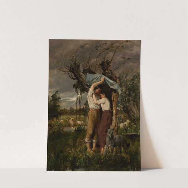 Refuge before a Storm (1880) by Paul Merwart