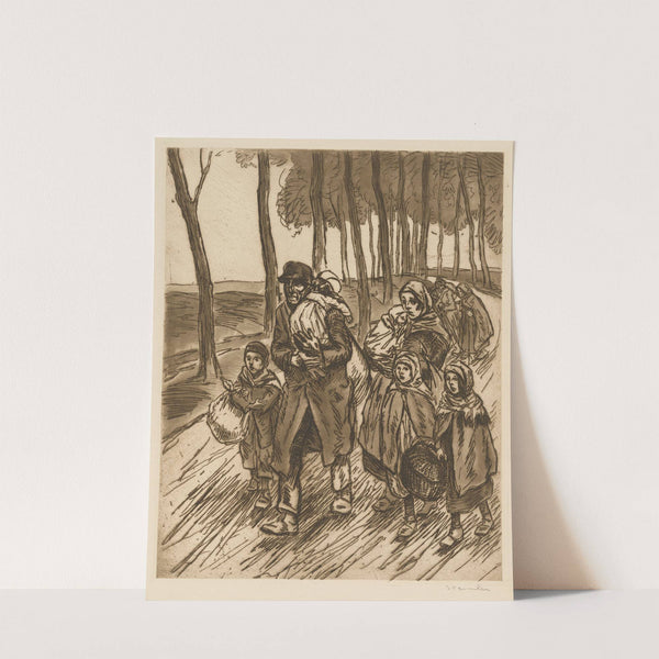 Refugee Family (1915) by Théophile Alexandre Steinlen
