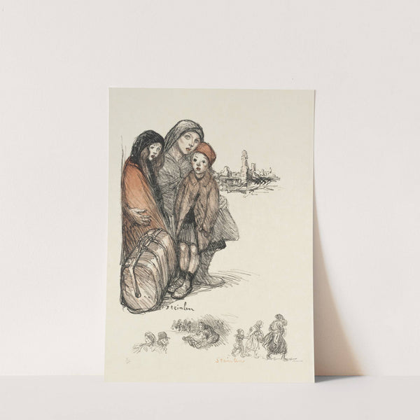 Refugiés by Théophile Alexandre Steinlen