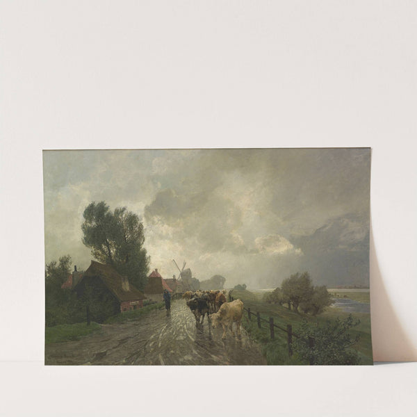 Regentag am Niederrhein (1880) by Hermann Baisch