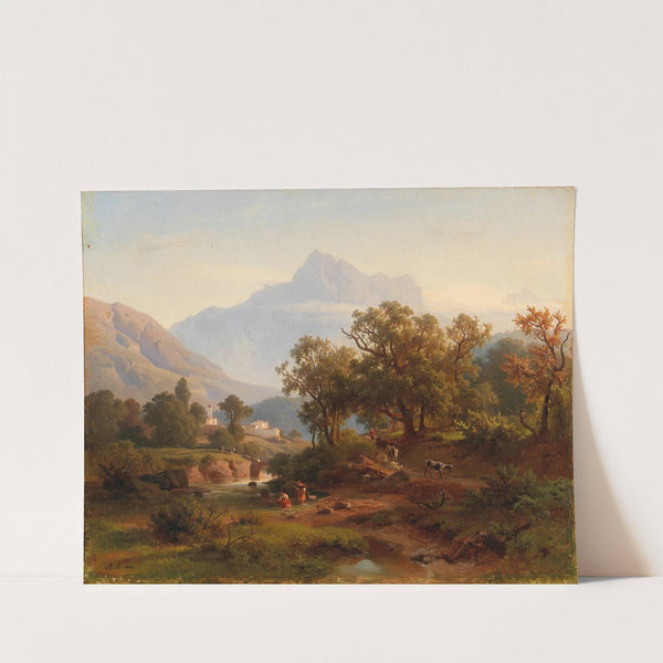 Region In South Tyrol–landscape In The Morning Light by August Behrendsen