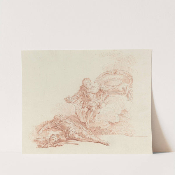 Regne, dit-il_triomphe et sois en tout mon fils by Hubert-François Gravelot