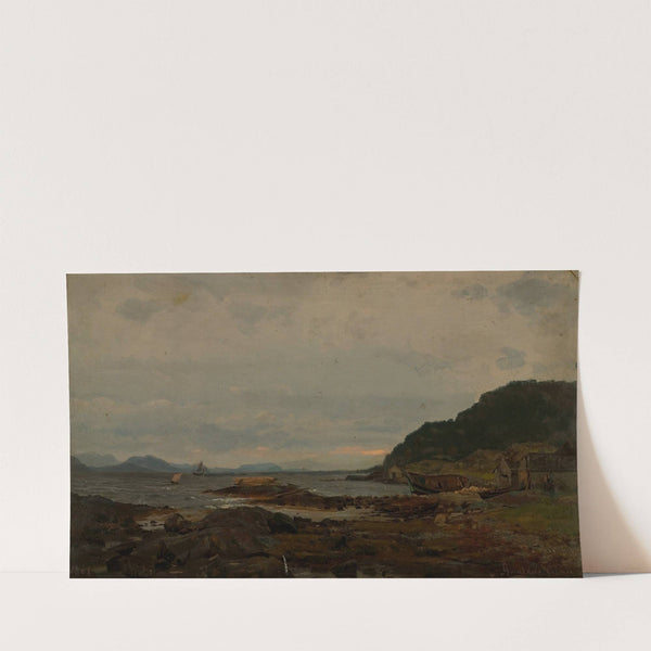 Regnstemning, Bømmelen (1861) by Amaldus Nielsen