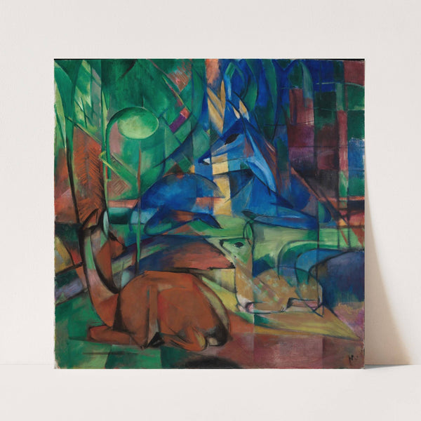 Rehe im Walde II (1914) by Franz Marc