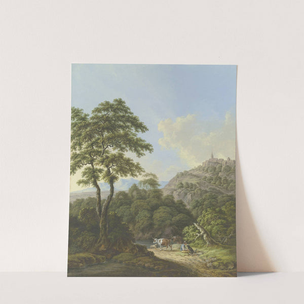 Reiche Landschaft mit Wasser und Wald by Karl Franz Kraul