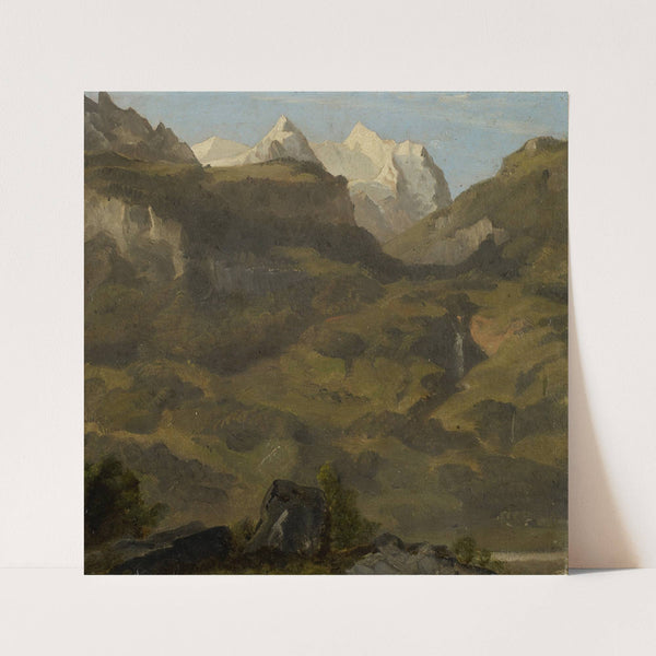 Reichenbach Falls and the Wetterhorn by Jakob Christoph Miville