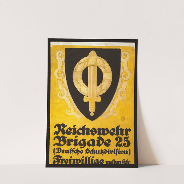 Reichswehr Brigade 25 (Deutsche Schutzdivision). Freiwillige melden sich ... by Julius Gipkens