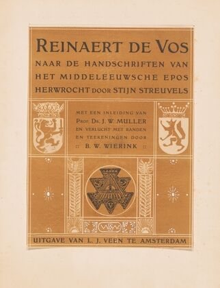 Reinaert de Vos (Reynard the Fox) – Title page (1910)