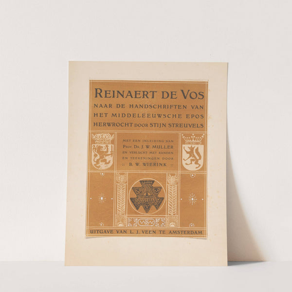 Reinaert de Vos (Reynard the Fox) – Title page (1910) by Bernard Willem Wierink