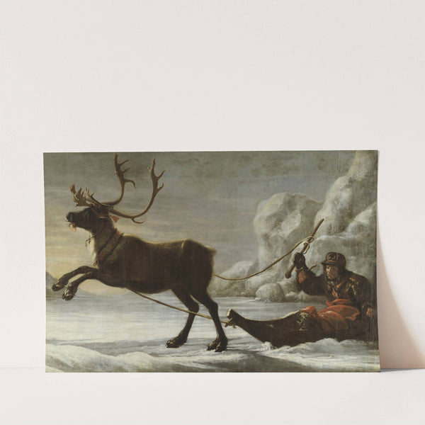Reindeer with a sledge by David Klöcker Ehrenstrahl