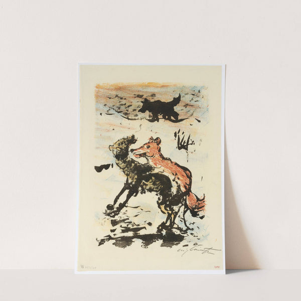 Reinecke Besteigt Giremund, Isegrims Frau (1920) by Lovis Corinth