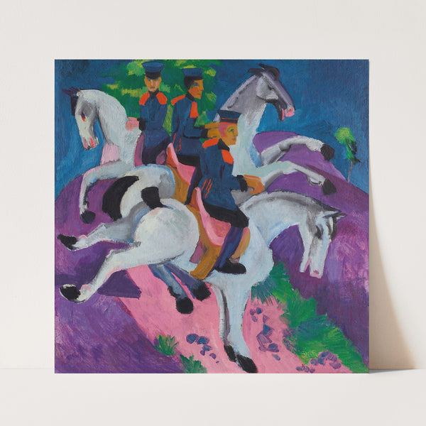 Reitende Artilleristen (1915) by Ernst Ludwig Kirchner