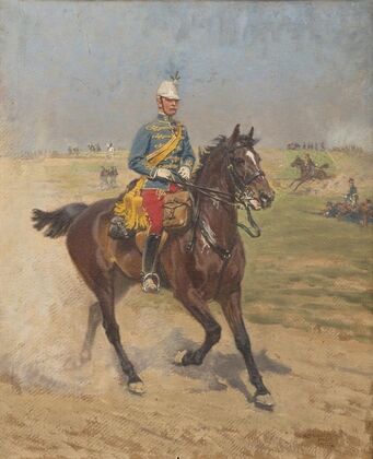 Reitender Soldat