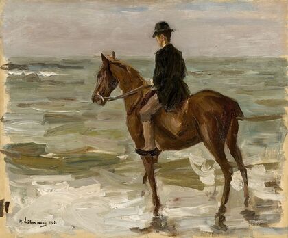 Reiter am Strand