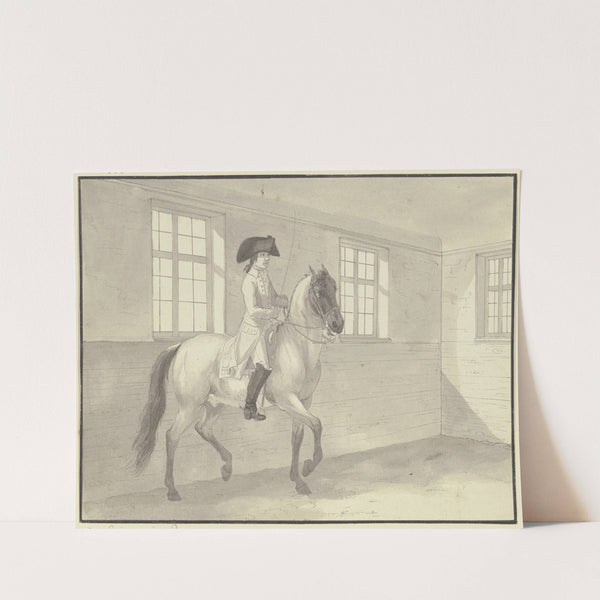 Reiter in einer Reitschule by Johann Georg Pforr