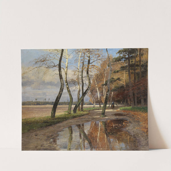 Reiter unter herbstlichen Bäumen (1903) by Wilhelm Schroeter