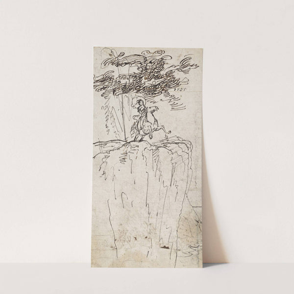 Reiterin vor einem Abgrund (1805) by Jakob Christoph Miville