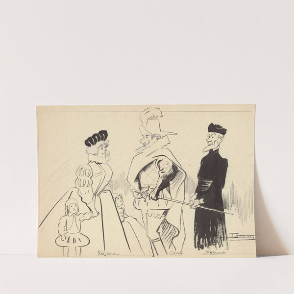 Réjane, Garry et Signoret dans ‘Madame Margot’ de Emile Moreau et Charles Clairville (1910) by Maurice Lourdey