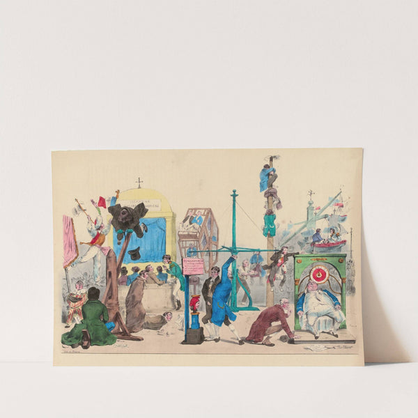 Rejouissances des Champs-Elysées (1831) by J. J. Grandville