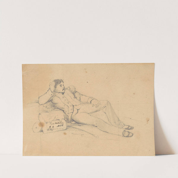 Relaxing Soldier (c. 1860s) by David Claypoole Johnston