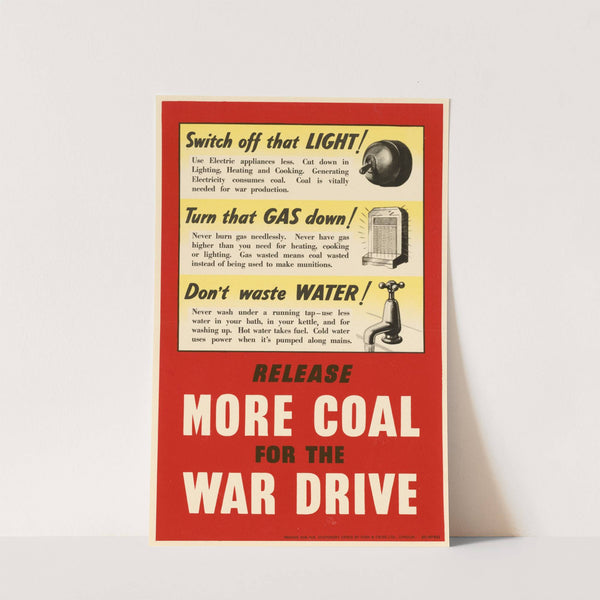 Release More Coal for the War Drive by Anonymous