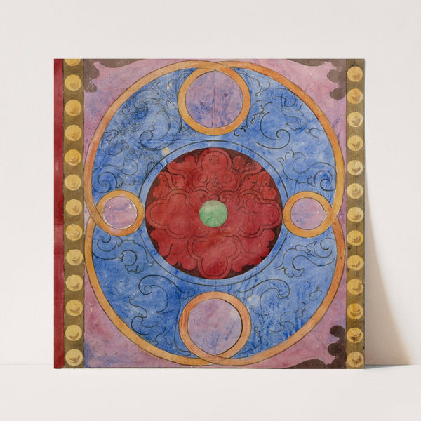 Relevé d’un panneau de vitrail du XVIIe siècle by Prosper Lafaye