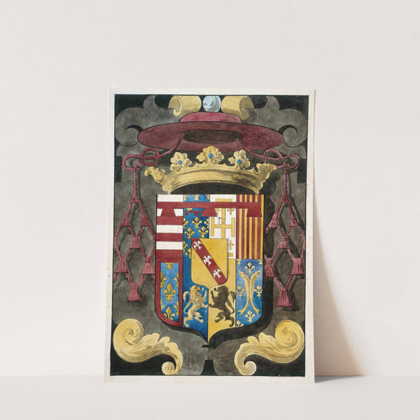 Relevé pour un panneau de vitrail héraldique by Prosper Lafaye