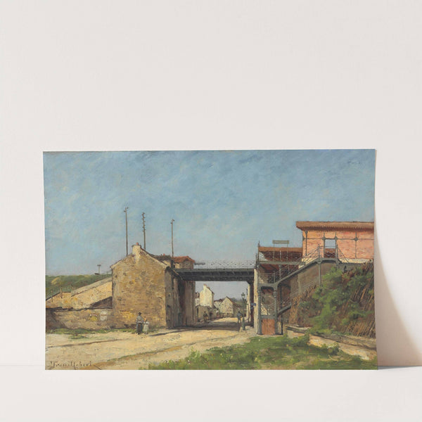 Relèvement Du Chemin De Fer De Ceinture, Station Du Bel Air Et Rue Montempoivre by Paul Désiré Trouillebert