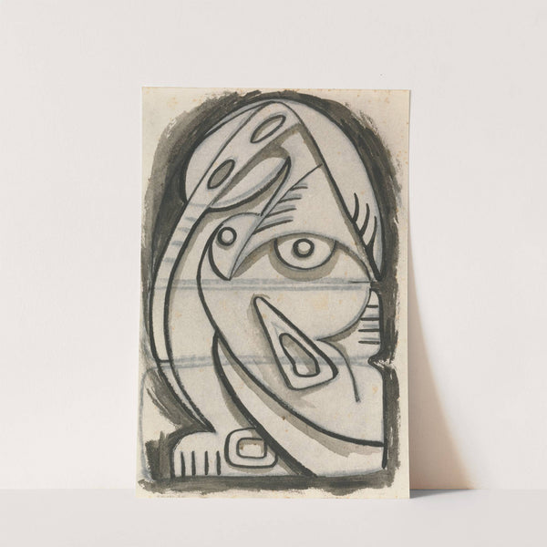 Relief Design of a Seated Female Figure by Henri Gaudier-Brzeska