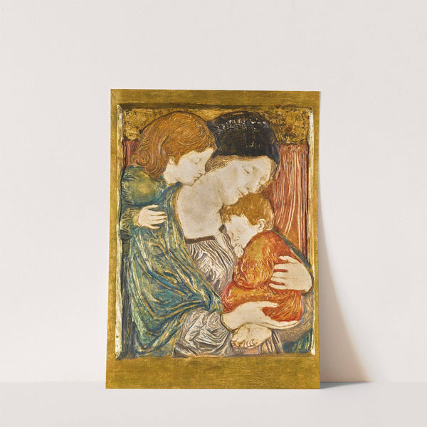 Relief with a mother and children by Robert Anning Bell