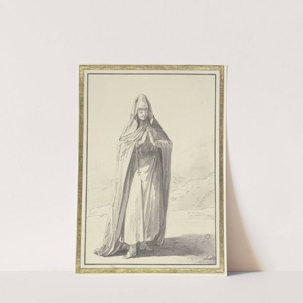 Religieuse de l'Ordre de Saint Bazile en habit der Choeur by Jean-Baptiste Le Prince