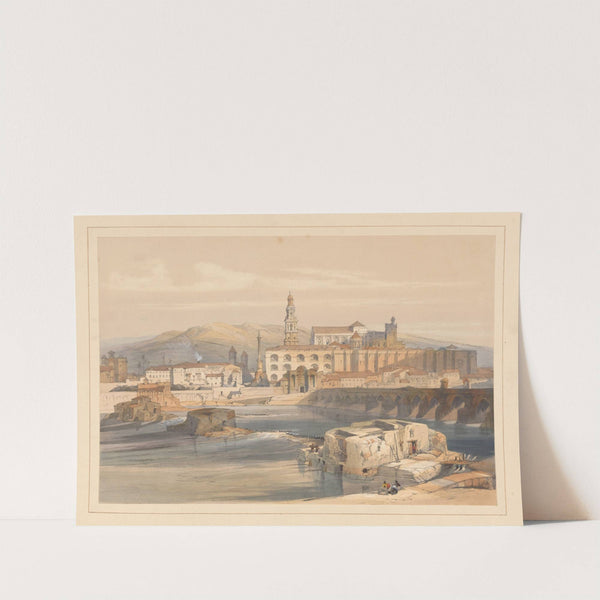 Remains of a Roman bridge on the Guadalaquiver Cordov (1837) by David Roberts