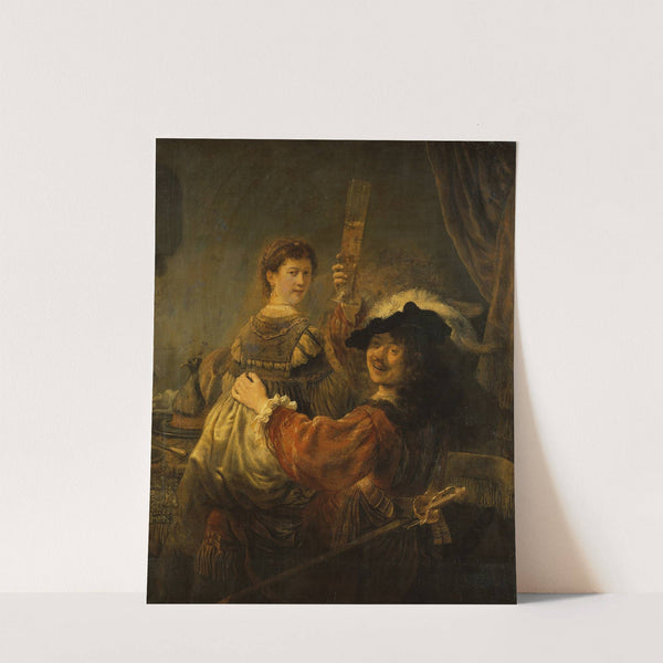 Rembrandt and Saskia in the Scene of the Prodigal Son by Rembrandt van Rijn