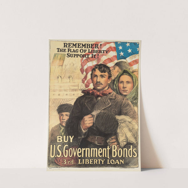 Remember! The flag of liberty - support it! Buy U.S. government bonds, 3rd Liberty Loan by Anonymous
