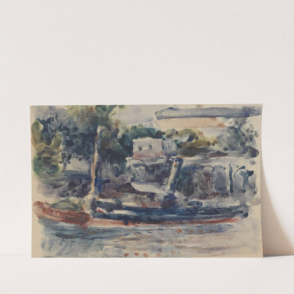 Remorquer, quai Bucherel, Pontoise; Les Becs de gaz by Louis Hayet