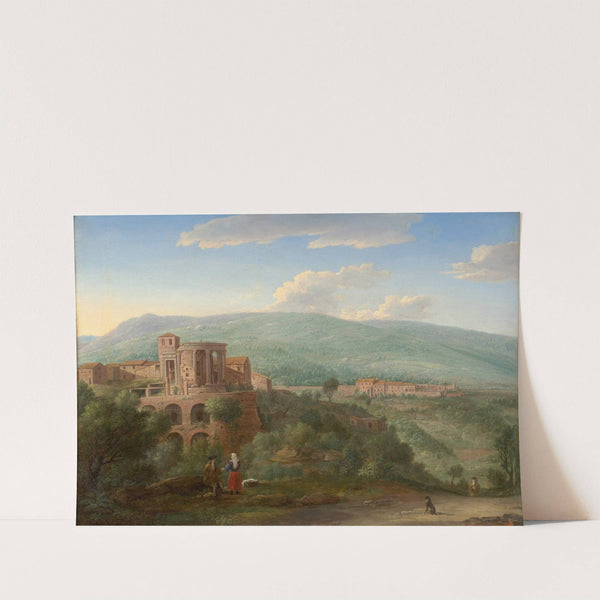 Rencontre d’un gentilhomme et d’une lingère à Tivoli by Hendrik Frans Van Lint