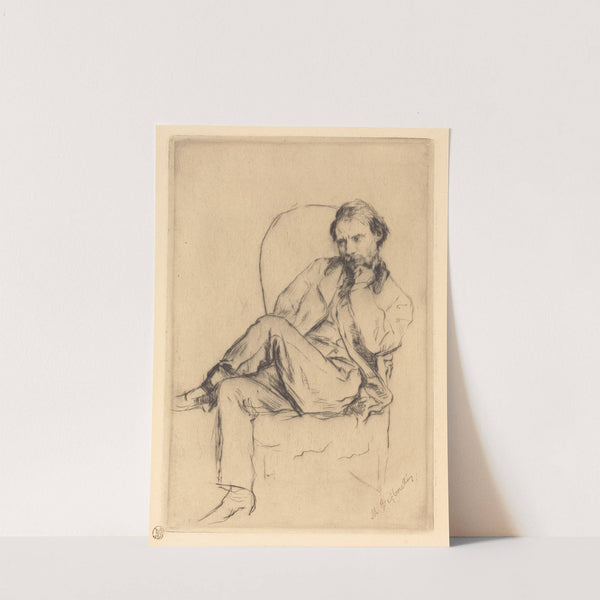 Renoir Seated (1877) by Marcellin-Gilbert Desboutin