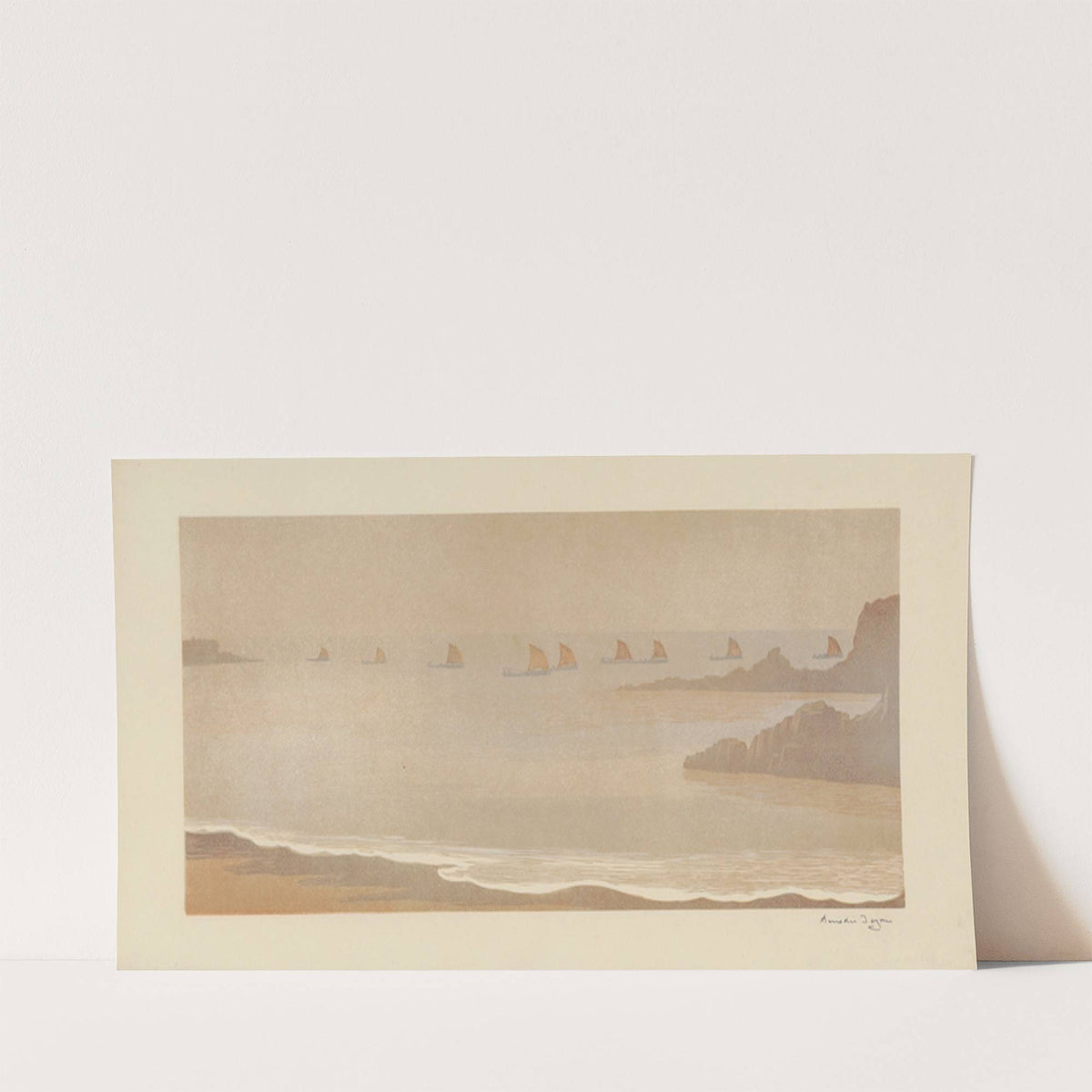 Rentrée des Sardiniers (Douarnenez, Finistère) (1898-1899) by Amédée Joyau