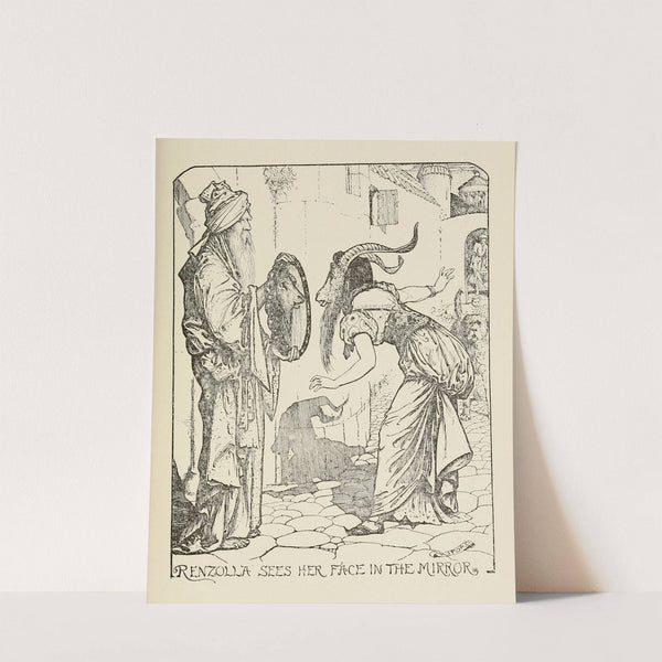 Renzolla sees her Face in-the Mirror (1905) by Henry Justice Ford