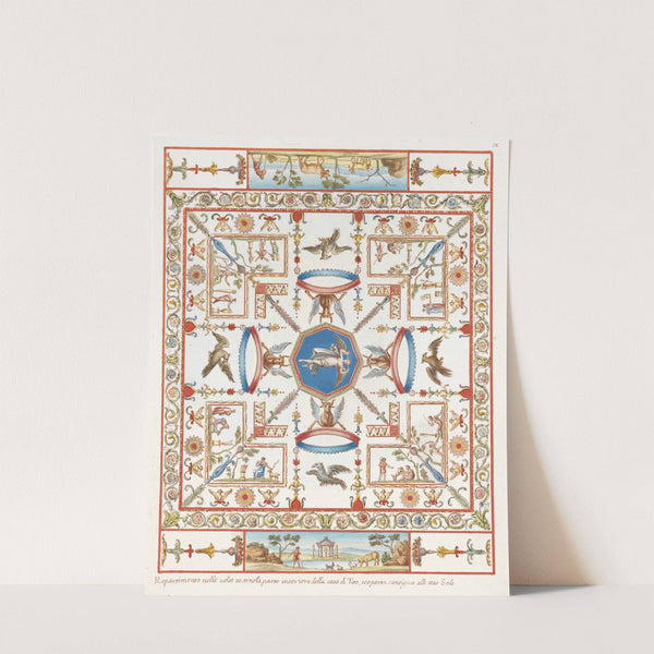 Repartimento nelle volte all arnola parte interiore della casa di Tito, scoperta contigua alle sette sale. by Pierre-Jean Mariette