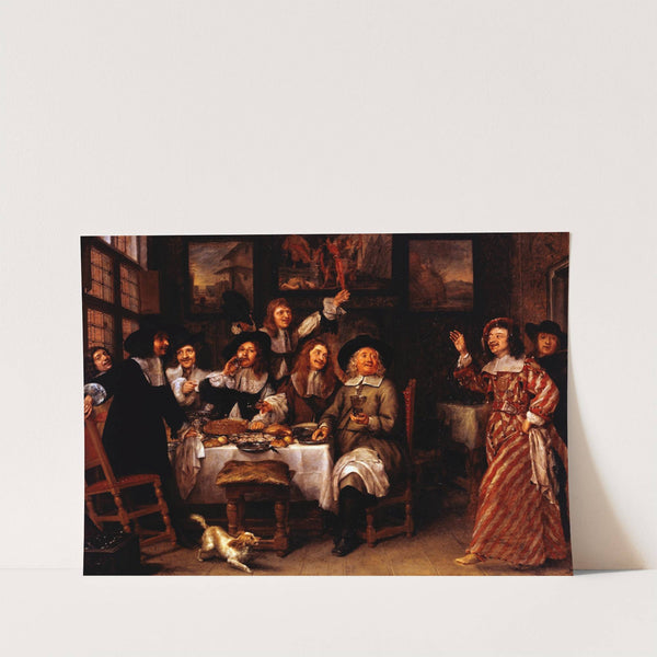 Repas d'artistes by Gonzales Coques