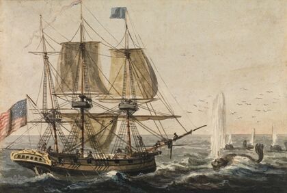 Replenishing the Ship’s Larder with Codfish off the Newfoundland Coast
