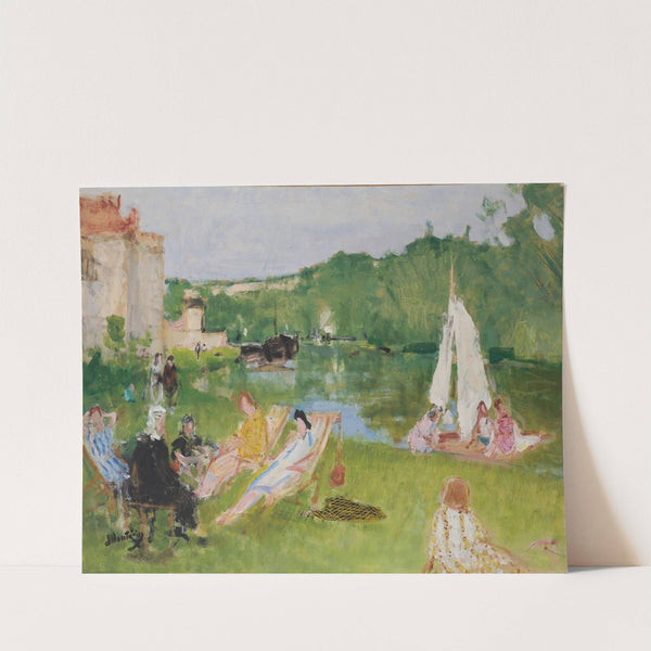 Repos au bord de la Seine (1937) by Pierre-Eugène Montézin