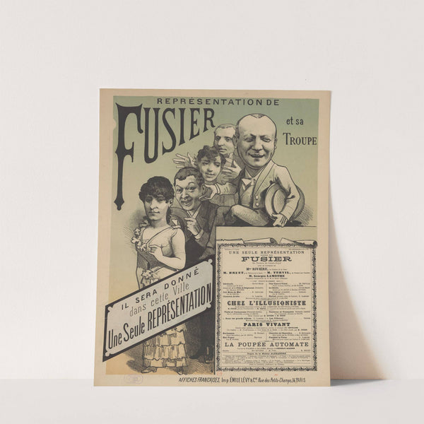 Représentation de Fusier et sa troupe (1887) by Imp. Emile Lévy