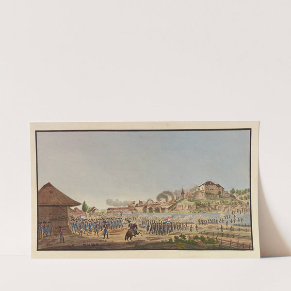 Réprésentation de l’Attaque de Laupen (1798) by Francois Aloys Muller