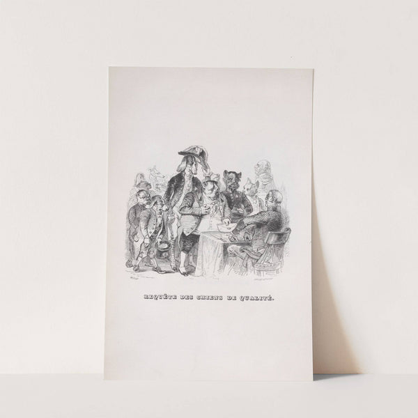 Request of quality dogs by J. J. Grandville