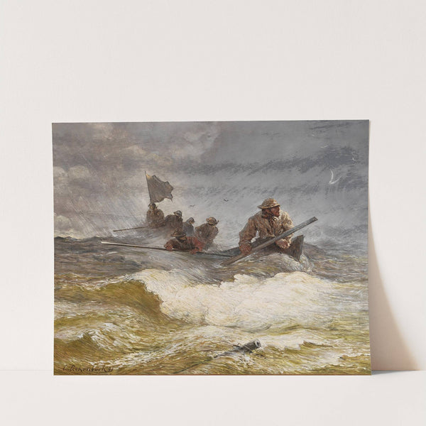 Rescue at Sea (1891) by Andreas Achenbach