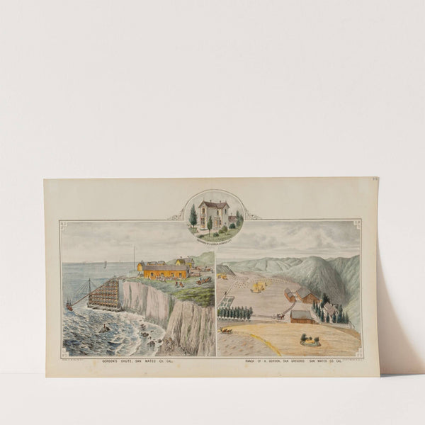 Residence of A. Gordon;Gordon’s Chute;Ranch of A. Gordon by Grafton Tyler Brown