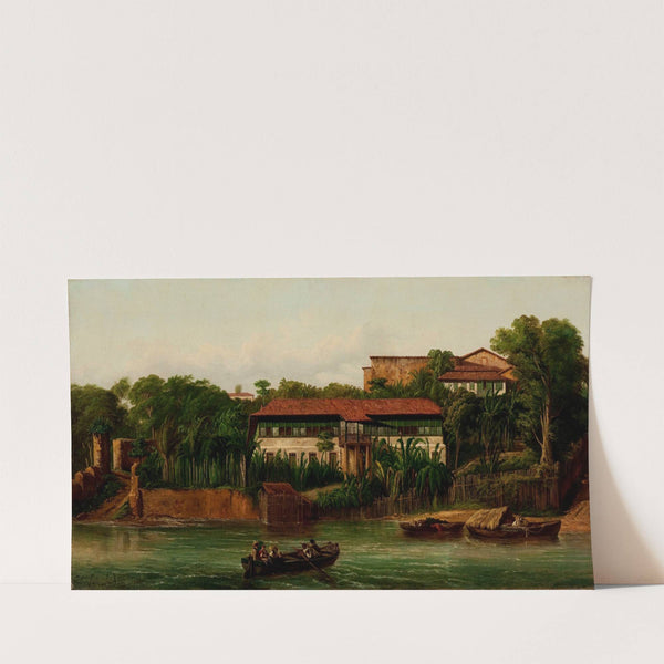 Residence on the Banks of the Anil River by Joseph Léon Righini
